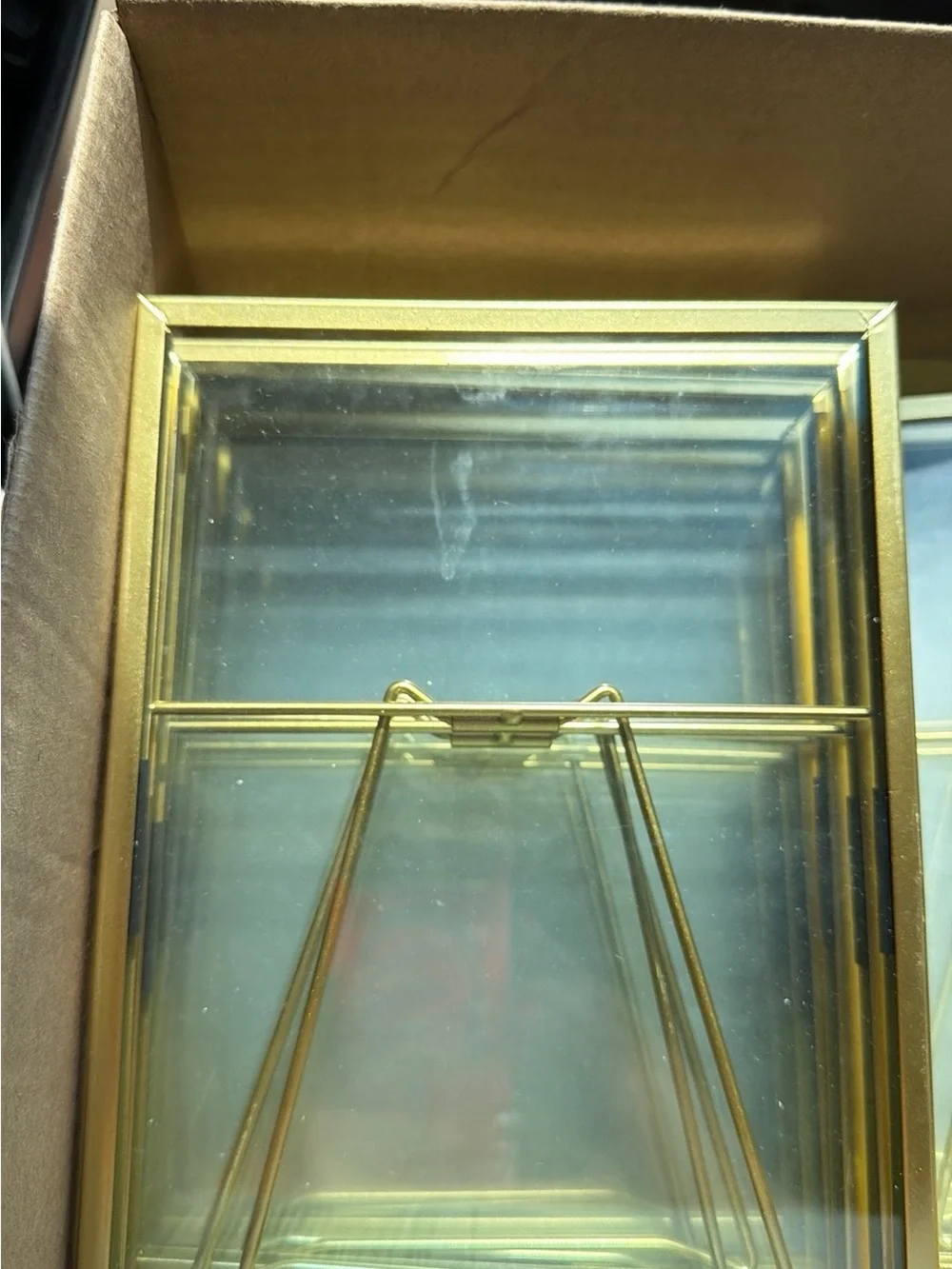 12 Gold Double-Sided Rotating Photo Frame -